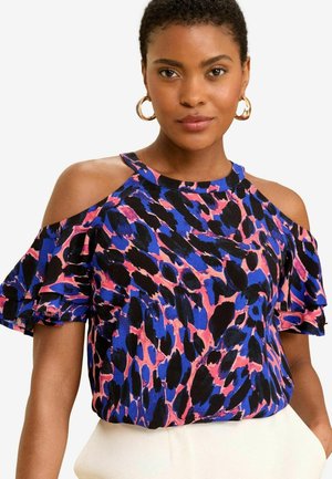 Love & Roses SHOULDER PRINTED REGULAR FIT - Pluus - blue animal