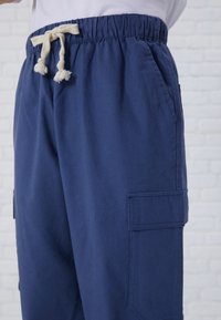 Pier One LINEN BLEND CARGO  - Kargopüksid - dark blue