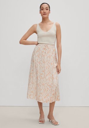 comma, MIT LAYERING DETAIL - A-line skirt - aop minimal sand