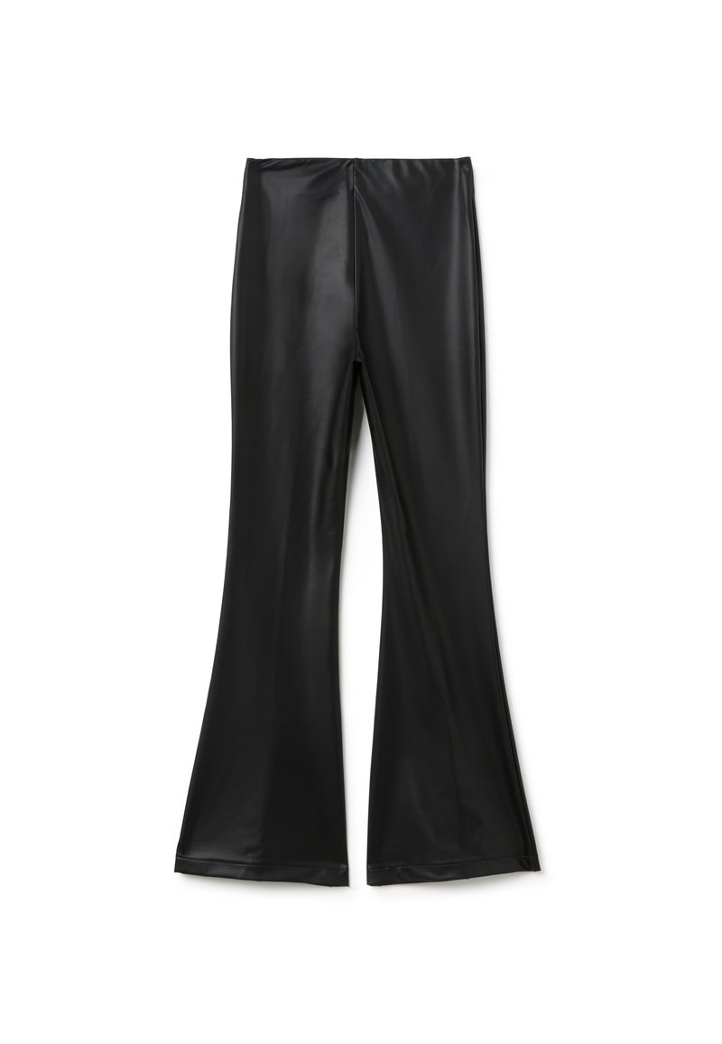 OVS Pantaloni di pelle black/nero