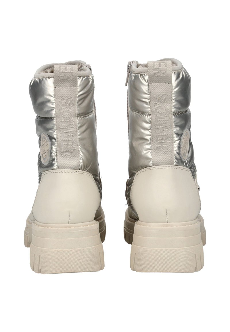 Stivali Invernali Donna S.Oliver WL Lace 5-26250-41 | Foderati, Colore Neve, Suola SOFT FOAM, Mix Pelle E Tessuto