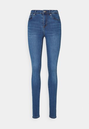 VMTANYA PIPING - Jeans Skinny Fit - dark blue