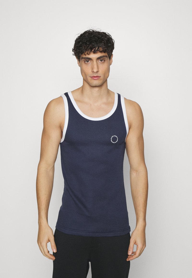Ron Dorff SPORTS TANK TOP Unterhemd/shirt navy/weiß Zalando.de