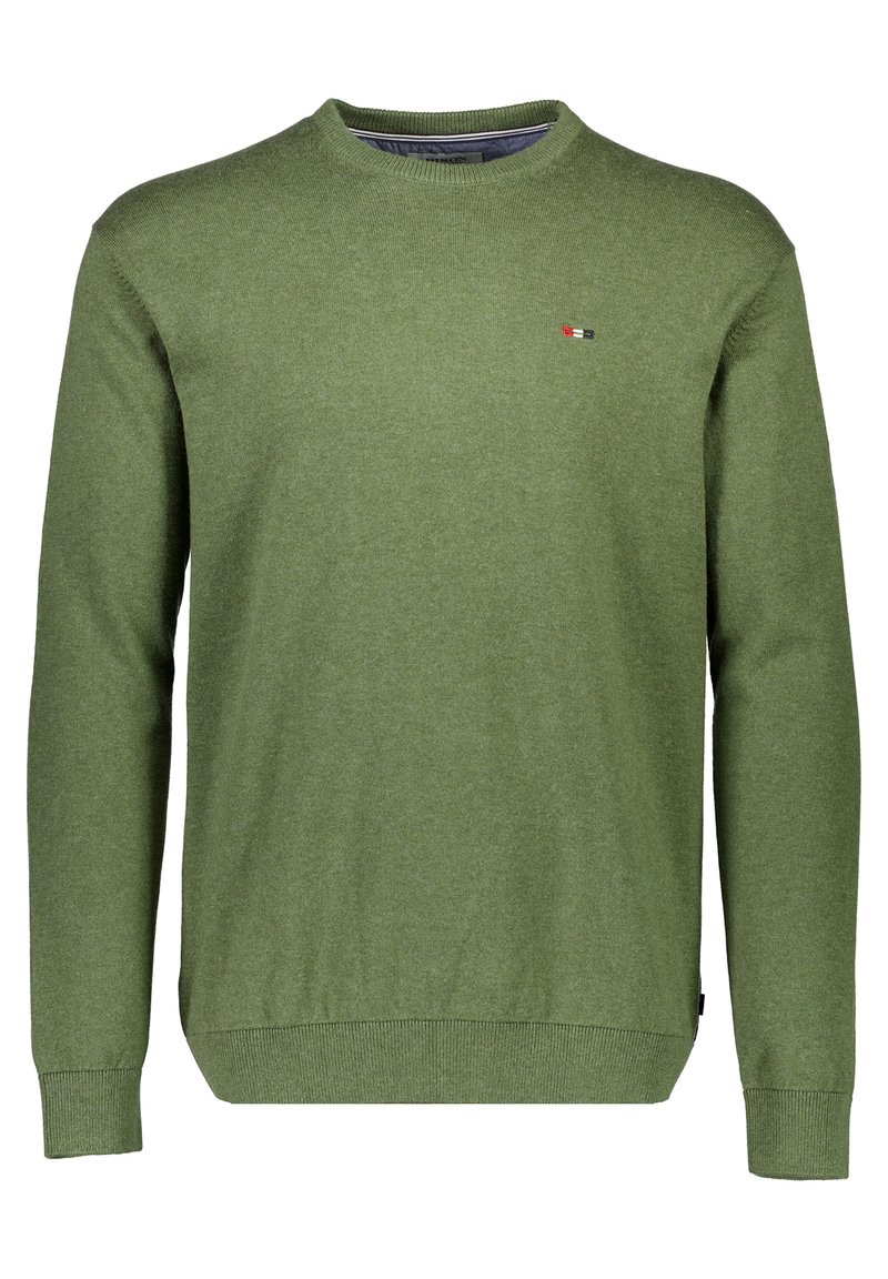 Herren Strickjacken | BISON Strickpullover olive/oliv - AI64443 Herren Strickjacken | BISON Strickpullover olive/oliv - AI64443