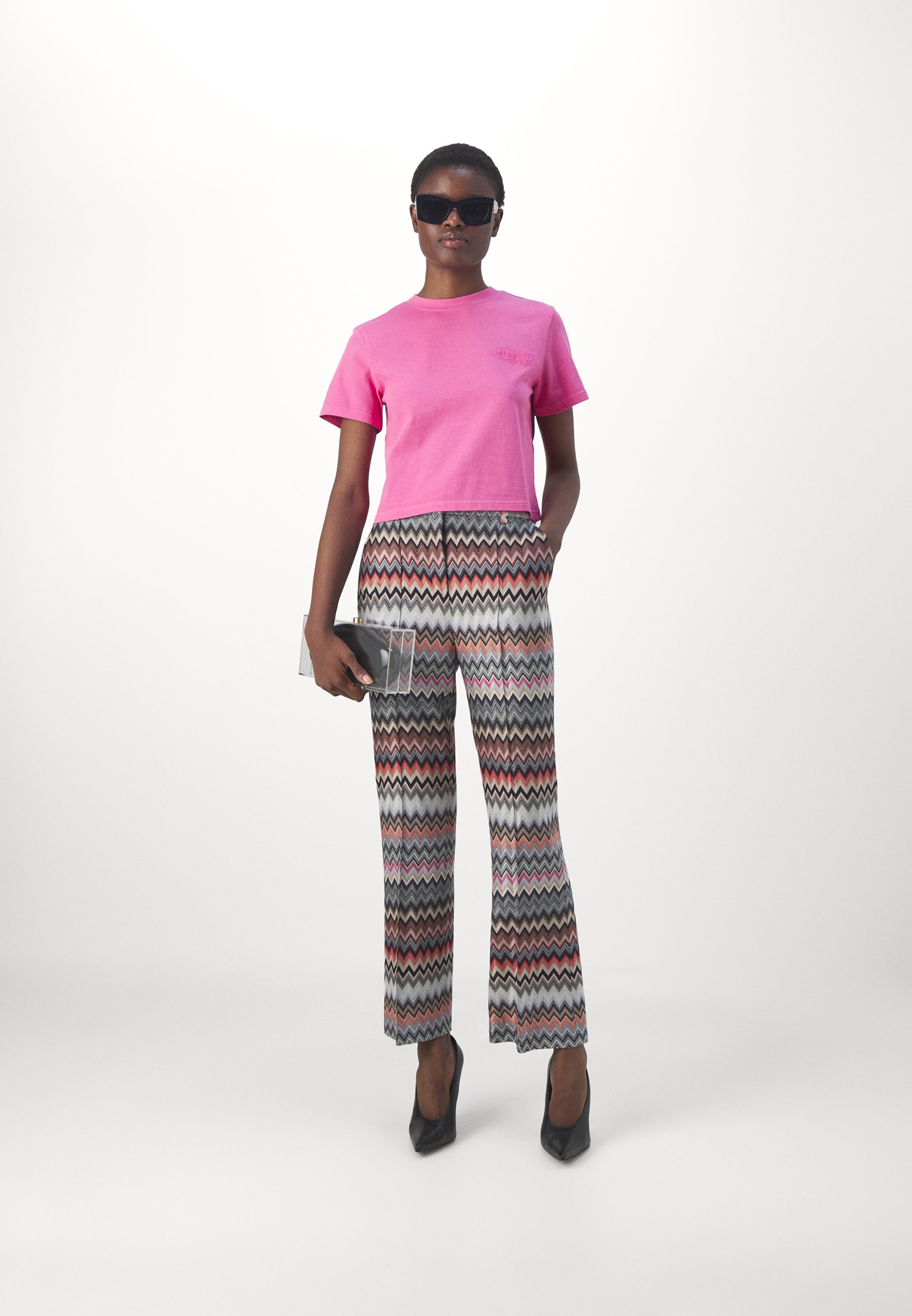 Missoni Trousers - dark tones multicolor/multi-coloured