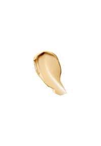Cremige Foundation-Probe in warmem Beige mit glatter Textur und subtilem Glanz, präsentiert vor einem weißen Hintergrund.