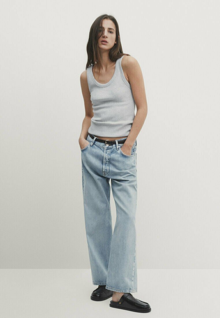 Massimo Dutti SLEEVELESS BLEND Top grey/grau Zalando.de