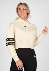 Gorilla Wear - TRACEY CROPPED - Hoodie - beige Miniatuurafbeelding 1