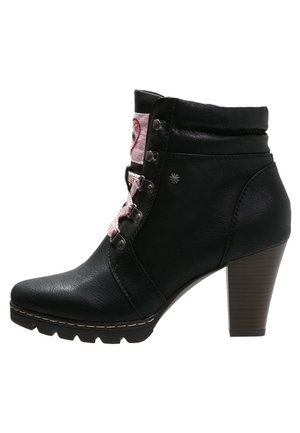 Anna Field Botines con cordones - black