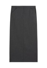 STRAIGHT MIDI WITH POCKETS - A-line skirt - dark grey