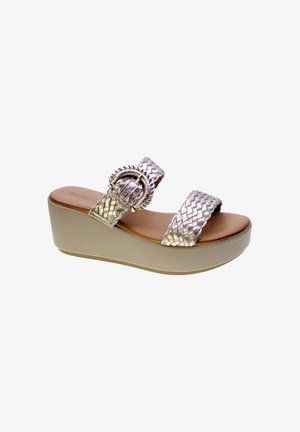 Inuovo, MULES - Ciabattine con tacco - grey