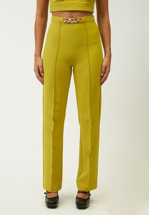 GOLD CHAIN WAIST  - Trousers - acid