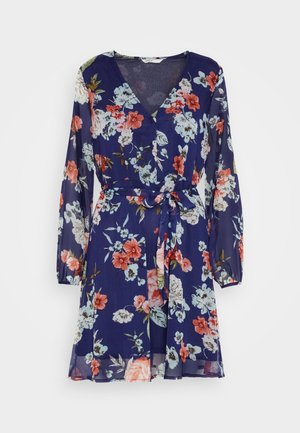 ONLY ONLSAGA V NECK BUTTON DRESS - Vestido informal - sky captain