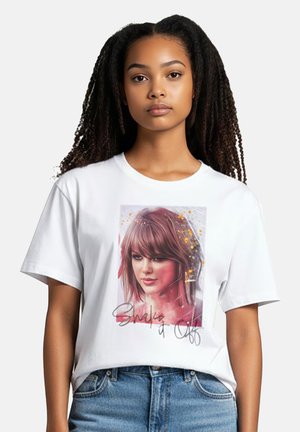 United Labels, SID MAURER T-SHIRT SHAKE IT OFF OBERTEIL SHIRT KURZÄRMLIG WEISS - T-shirt con stampa - weiß