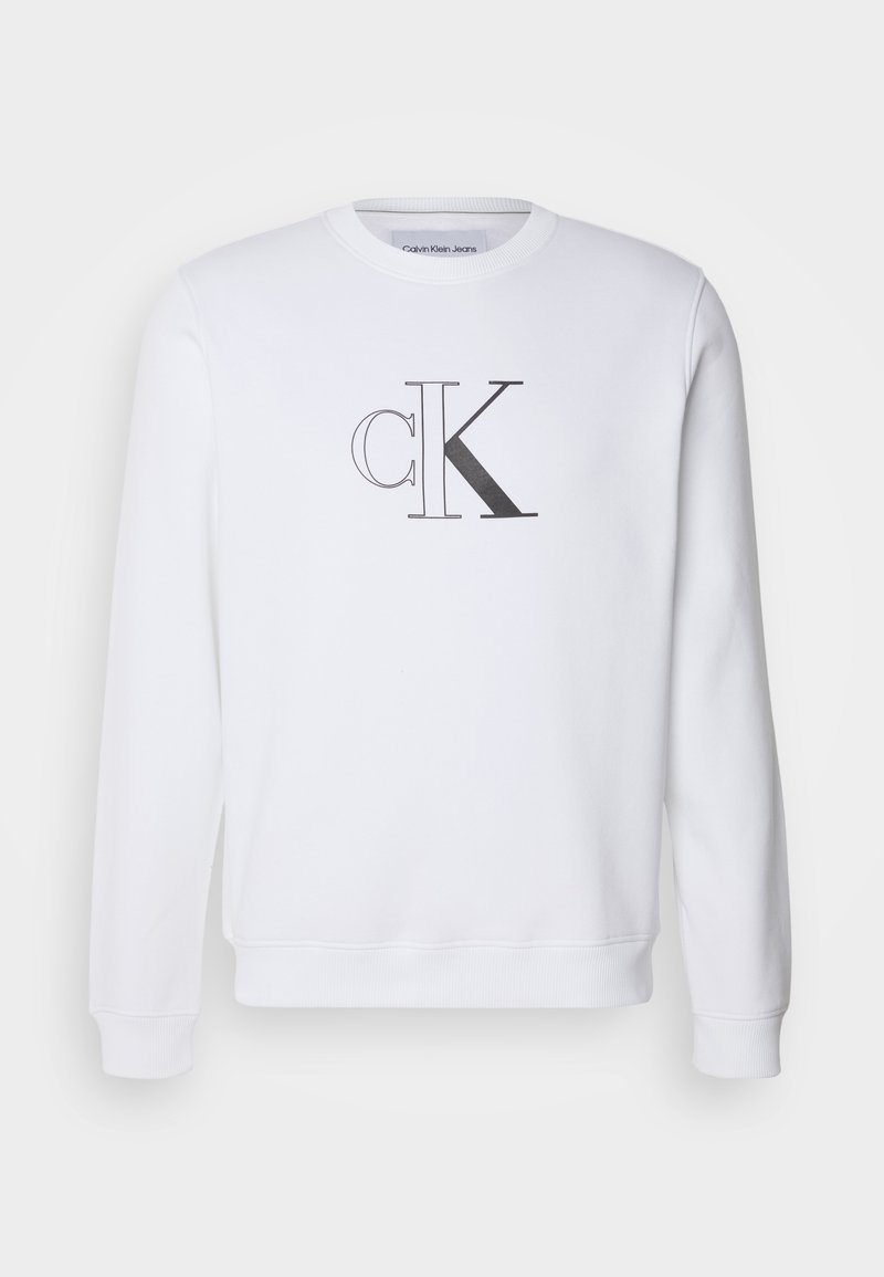 Calvin Klein Jeans OUTLINE MONOLOGO CREW NECK - Sweatshirt - bright ...