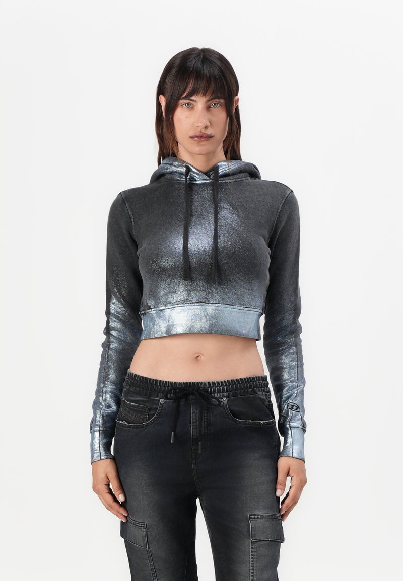 Diesel Hoodie antraciet gemêleerd