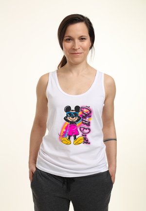 MICKEY MOUSE AND FRIENDS DISNEY CLASSIC AIRBRUSHED  - Top - white