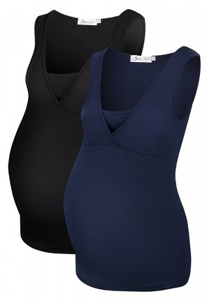 Chelsea Clark NURSING 2-PACK - Top - dark blue/ black