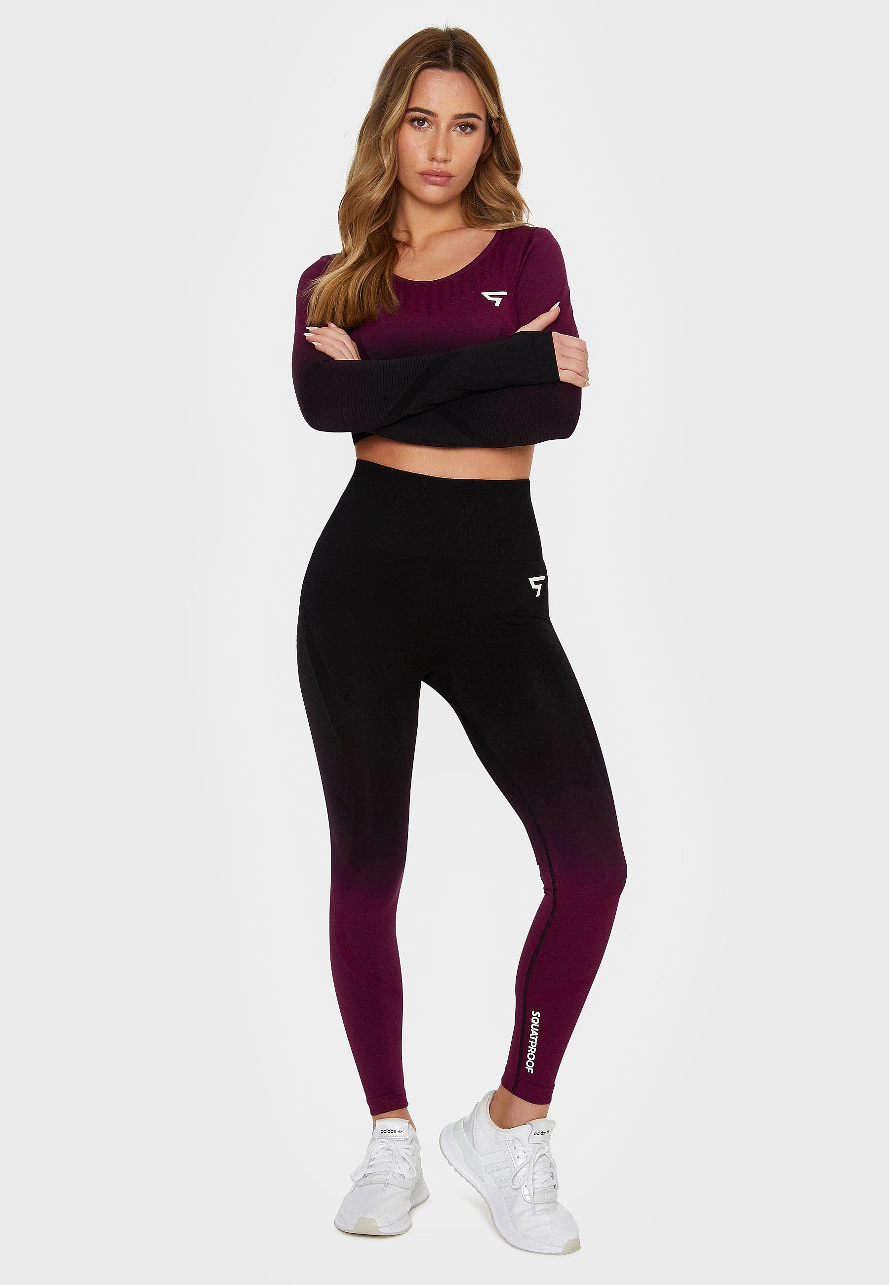 SQUATPROOF Long sleeved top - wine 