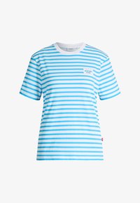 Niet geselecteerd, türkis weiß gestreift