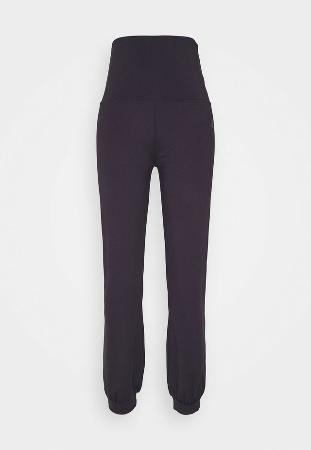 LONG PANTS ROLL DOWN - Joggebukse - dark aubergine