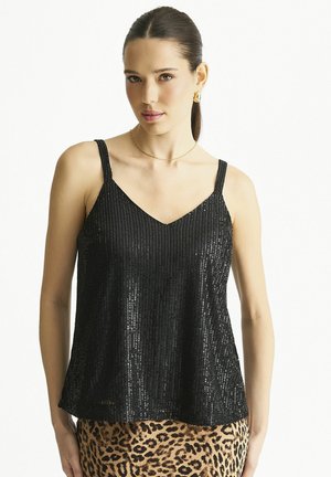 SEQUIN - Blouse - black