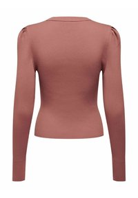 ONLY KÖRPERBETONTER PUFFÄRMEL - Maglione - rose brown