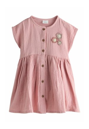 REGULAR FIT - TEXTURED SHORT SLEEVE - Freizeitkleid - blush pink