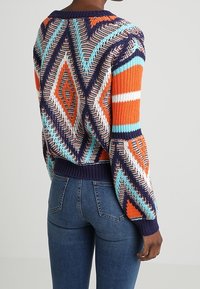 Noisy May Tall Stickad tröja - dark blue