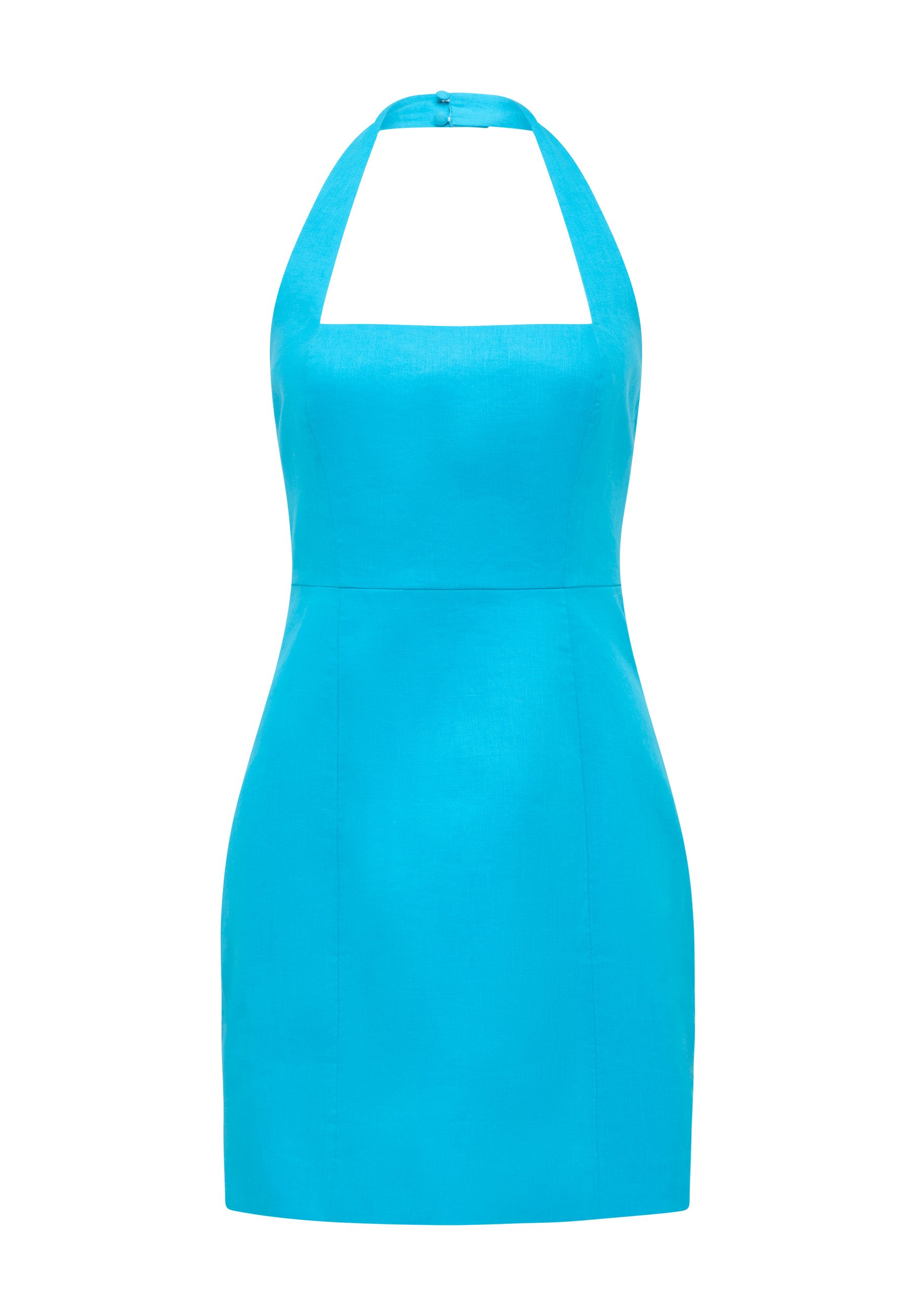 ★RAIVE★ Heart Neck Mini Dress in Blue VW4MO22122 s200blue1_top.webp