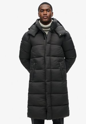 RIPSTOP LONGLINE PUFFER - Winter coat - black grid