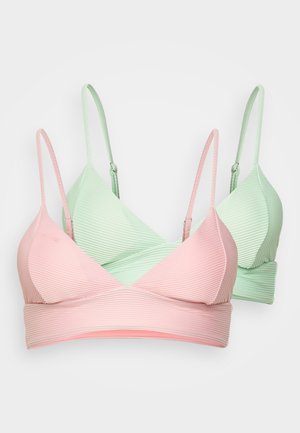 ONLBOBBY LIFE 2 PACK - Πάνω μέρος μπικίνι - mist green + candy pink