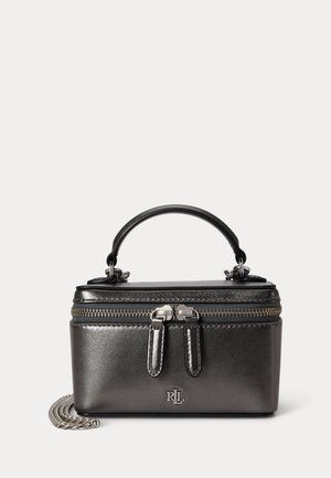 Lauren Ralph Lauren, METALLIC SMALL HALLEE CROSSBODY BAG - Дамска чанта - dark pewter