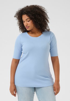 CARINA - Basic T-shirt - soft chambray