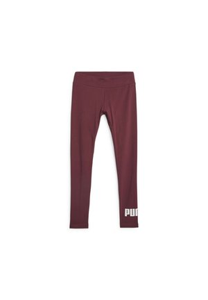 Puma ESSENTIALS LOGO - Leggings - Trousers - dark jasper