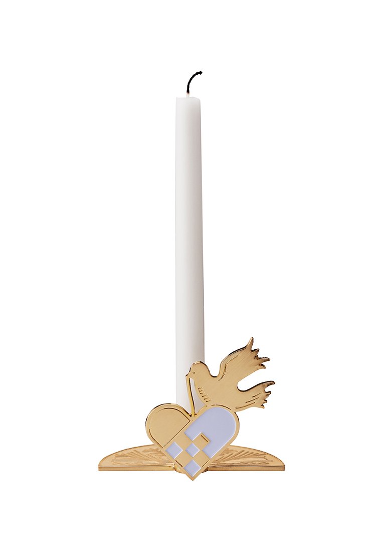 Stelton Candle holder gold-coloured