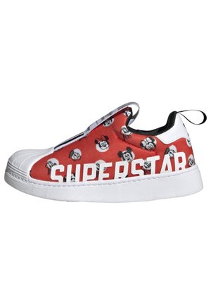 superstar slip on kids red
