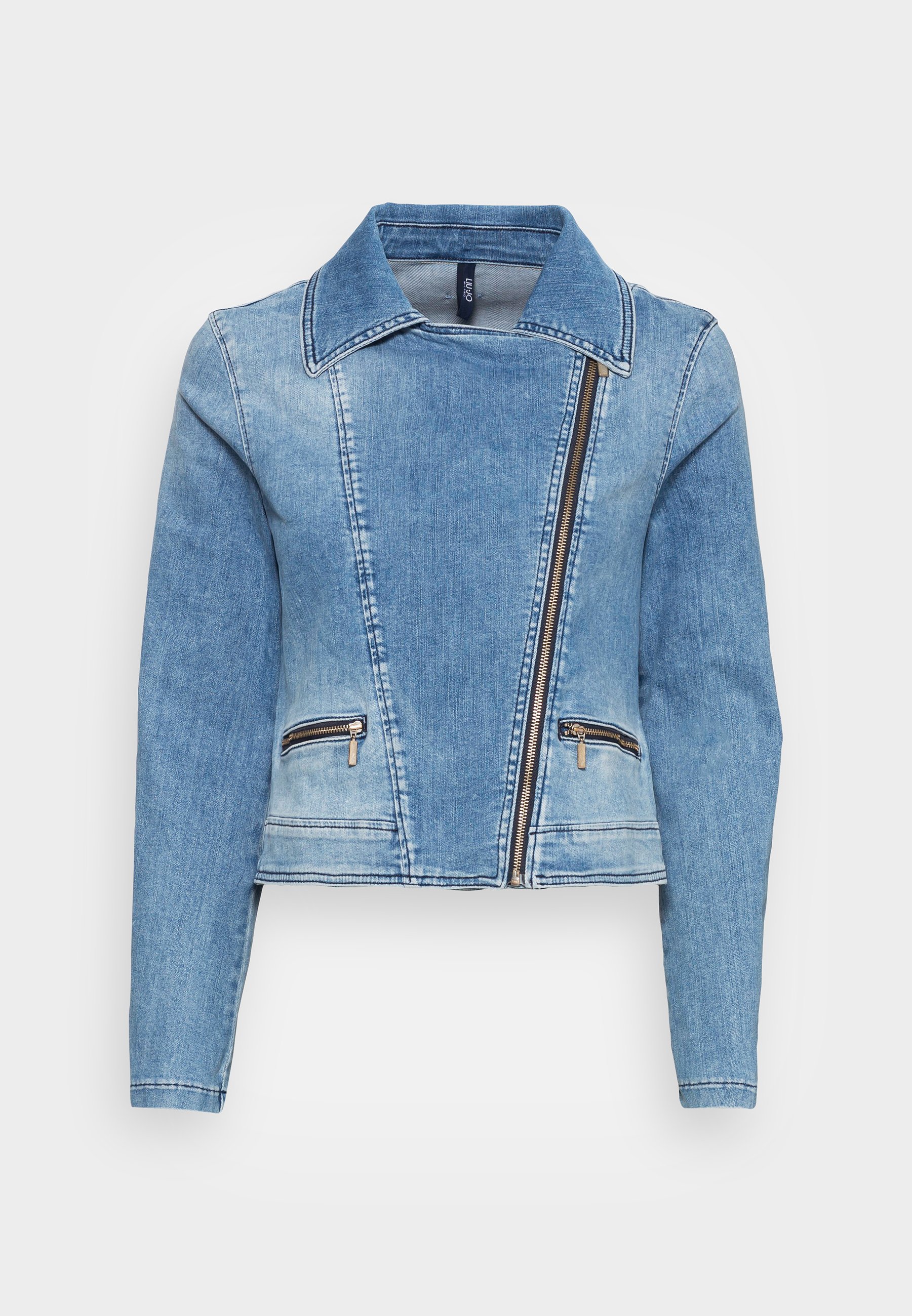Liu Jo Jeans GIACCA CHIODO BRILLANT - Giacca di jeans - blue miami  beach/blu denim - Zalando.it