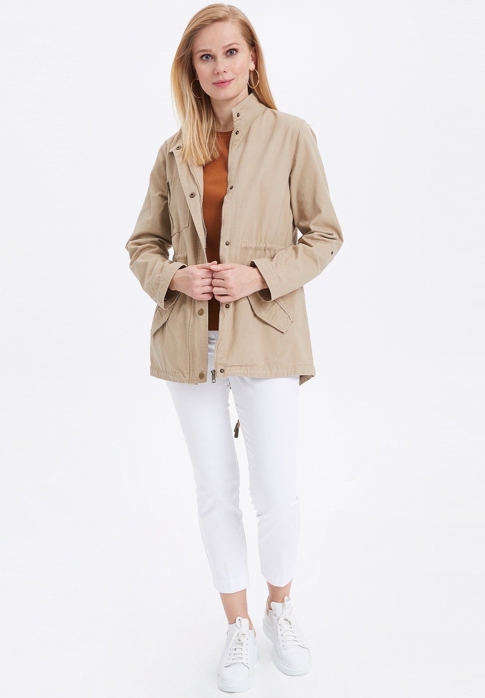 giacca donna beige