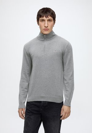GANT CLASSIC HALF ZIP - Pullover - dark grey melange