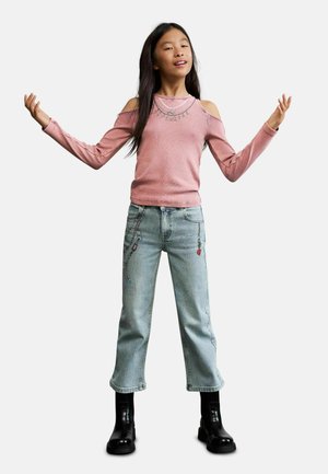Desigual, CHAIN SHOULDER T-SHIRT - Camiseta de manga larga - pink