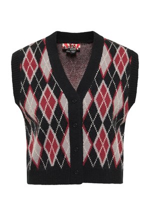 myMo ROCKS, Waistcoat - schwarz mehrfarbig