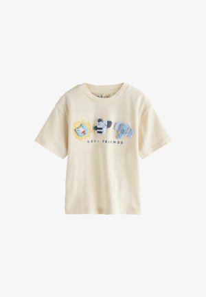 Next, REGULAR FIT - SHORT SLEEVE 3D - T-shirt con stampa - neutral safari animals