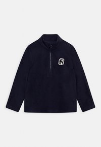 Mini Rodini Felpa in pile - dark blue