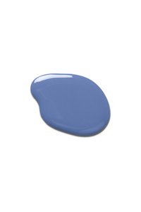 Vernice blu lucida raccolta in una forma irregolare, con una texture liscia e una consistenza uniforme, adatta a diverse superfici.