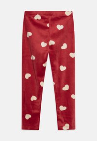 Lindex HEARTS - Legging (type pantalon) - dark dusty red