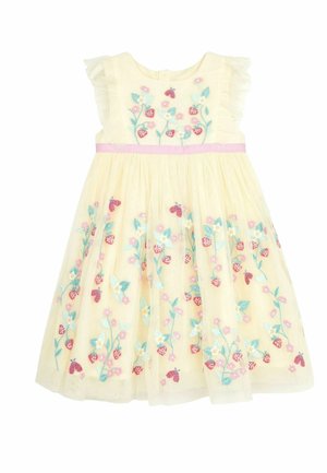 JoJo Maman Bébé WILDFLOWER  PRETTY  REGULAR FIT - Juhlamekko - cream strawberry