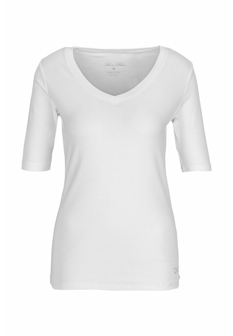 Damen T-Shirts | Dine 'n' Dance MANON T-Shirt basic optical white/weiß - JX13612 Damen T-Shirts | Dine 'n' Dance MANON T-Shirt basic optical white/weiß - JX13612