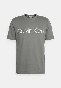 FRONT LOGO - T-shirt estampada - pewter