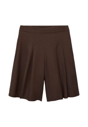 Mango Pleated skirt - chocolate